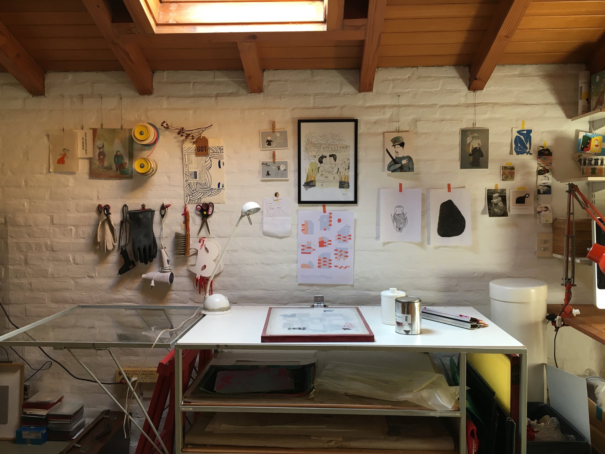 Watch Angela Corti in her studio