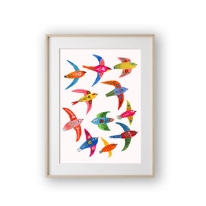 Bird flock by Carolyn Gavin