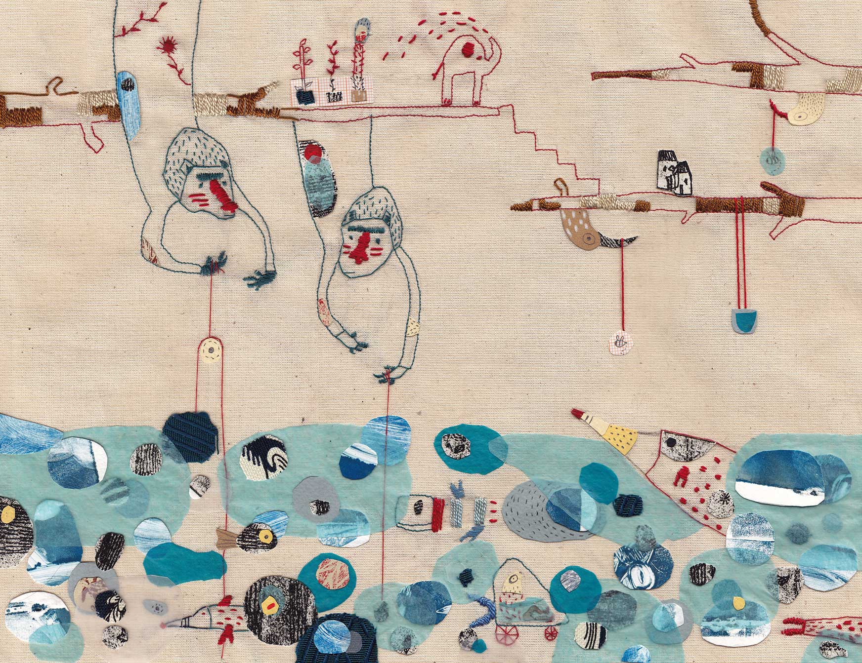 Reviving embroidery: the comeback of the crafting tradition as art in the digital world.