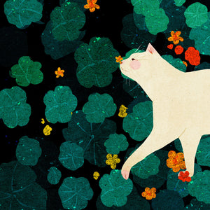 Nasturtium Cat by Xuan Loc Xuan