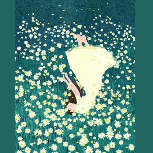 Falling on flowers by Xuan Loc Xuan