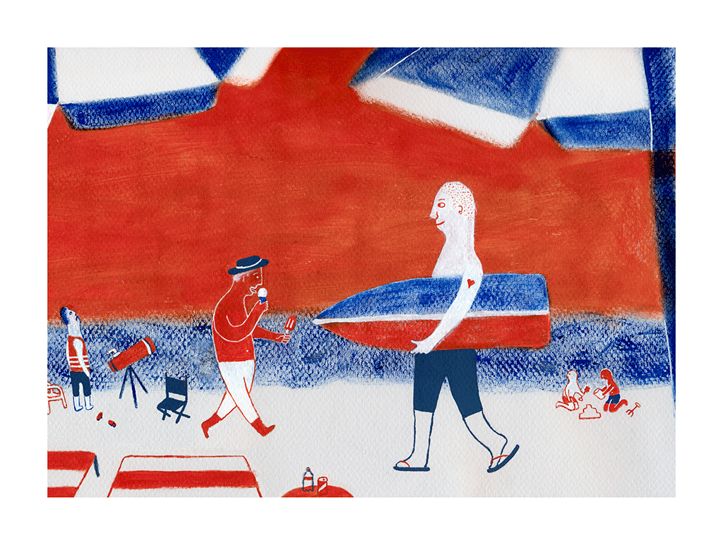 At the beach by Luisa Arellano