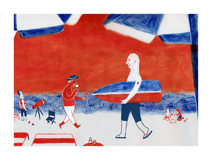 At the beach by Luisa Arellano