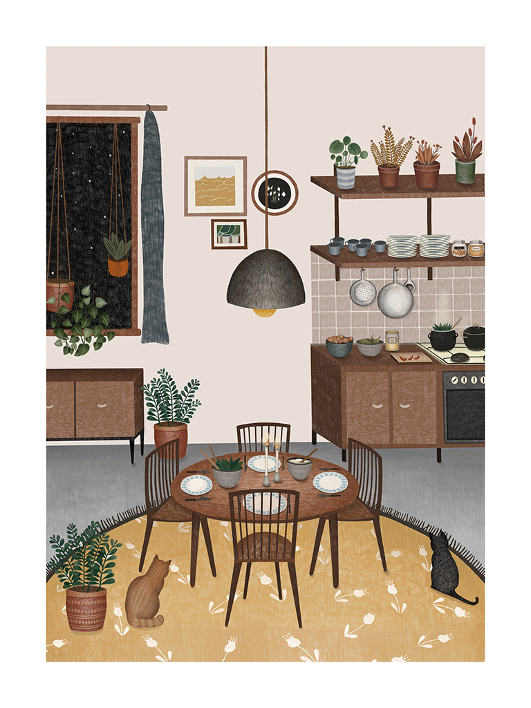 Dining room by Emme Norma