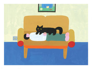 Me and my cat by Bihua Yang