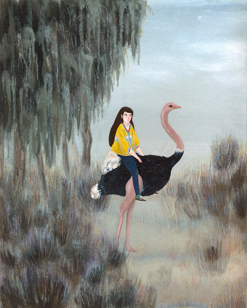 Ostrich by Miren Asiain Lora - Toi Gallery 