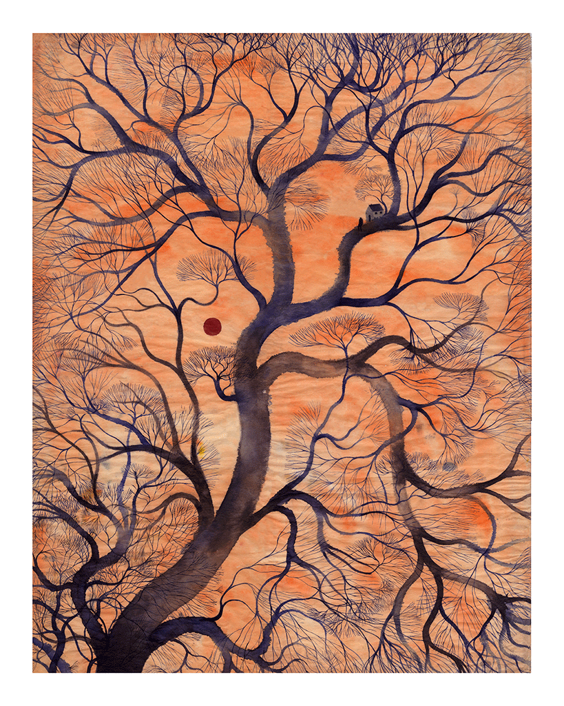 The tree house by Jean Mallard - Toi Art Gallery