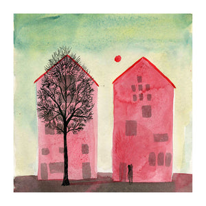 Red Houses by Violeta Lopiz - Toi Gallery 