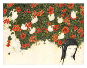 Girl with flowers by Joanna Concejo - Toi Gallery 