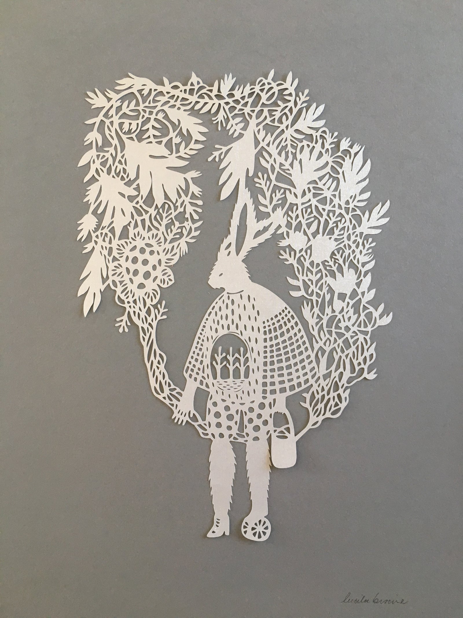 Gardener by Lucila Biscione - Paper cut - Toi Gallery 