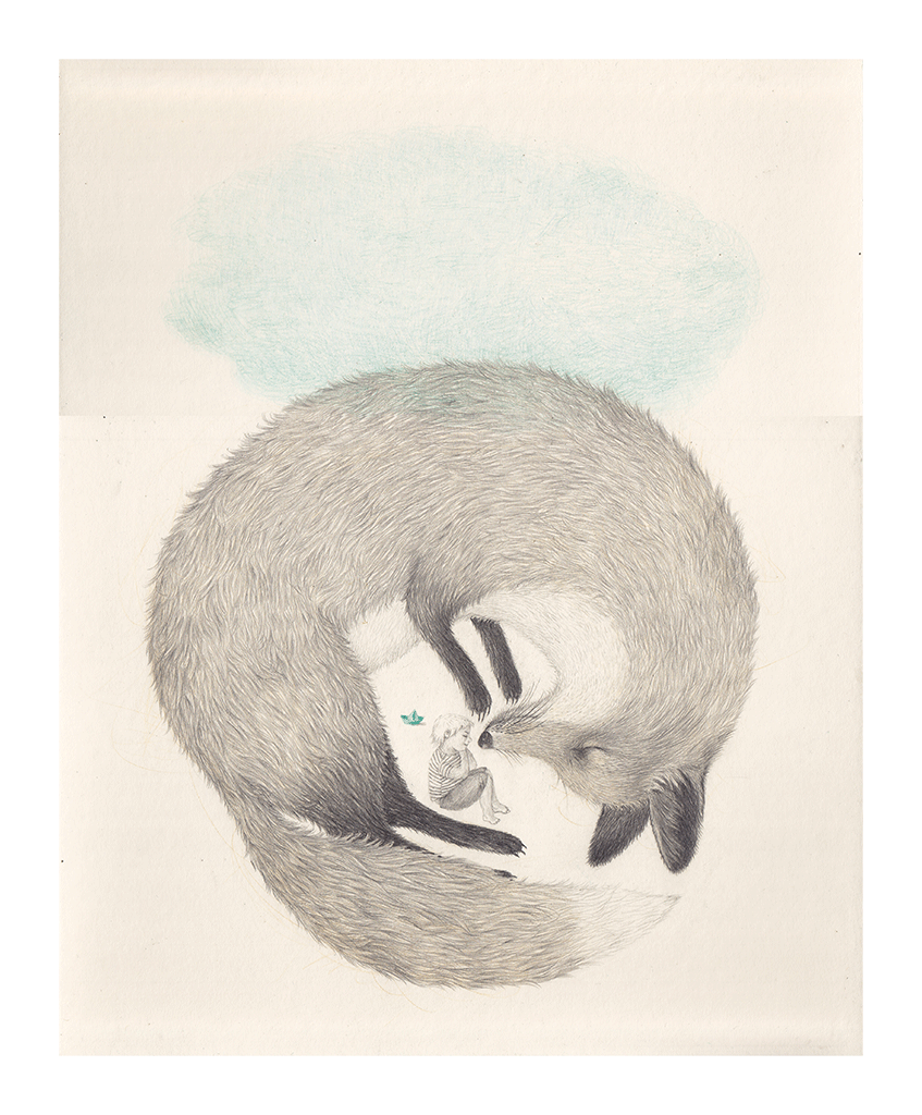 Renard et le garçon by Joanna Concejo - Toi Gallery 