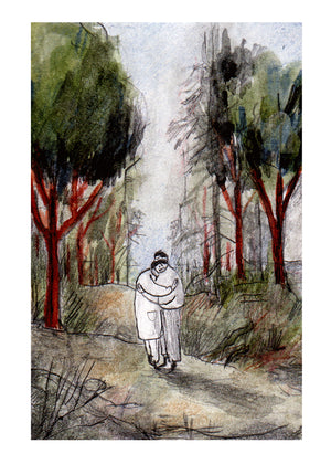 1."You are my forest" &  2."Promenade" by Inbar Algazi- Diptych